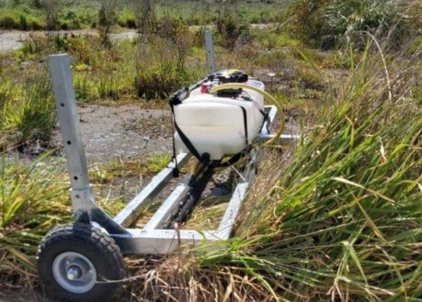 1.9m Eco Weedwiper bruise bar hitting weeds first in NZ